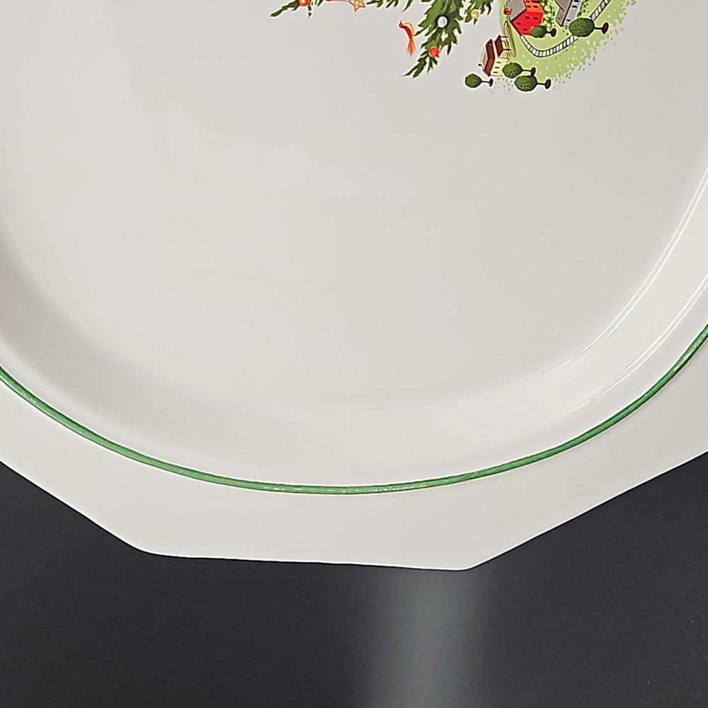 VTG Pfaltzgraff Christmas Heritage Oval Serving Platter - Picture 3 of 7